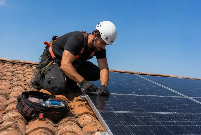 Maintenance et monitoring de panneaux solaires à Villematier